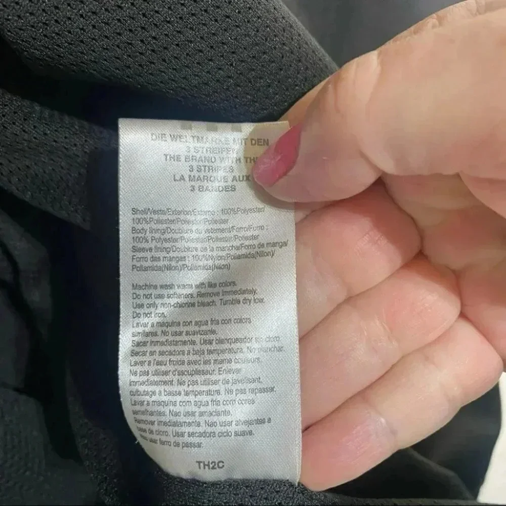 Adidas NY Mets Track Jacket 2XL Black MLB Climalite Full Zip 3-Stripes Mens - Picture 5 of 7